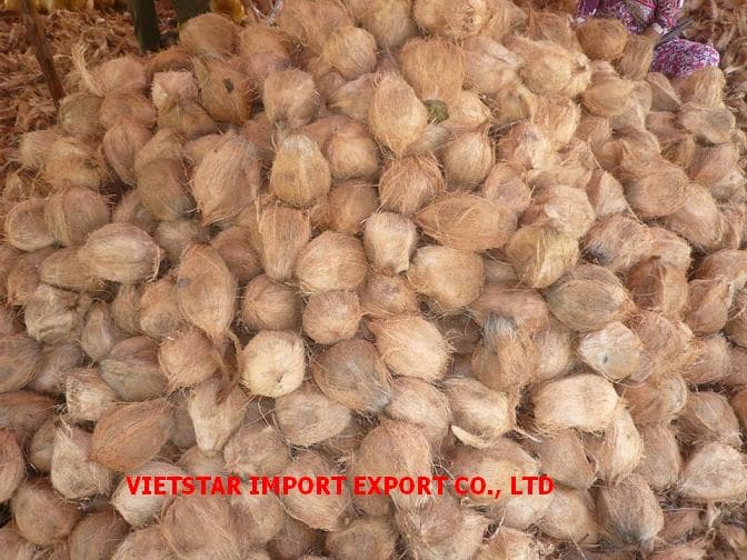 Dried mature coconuts